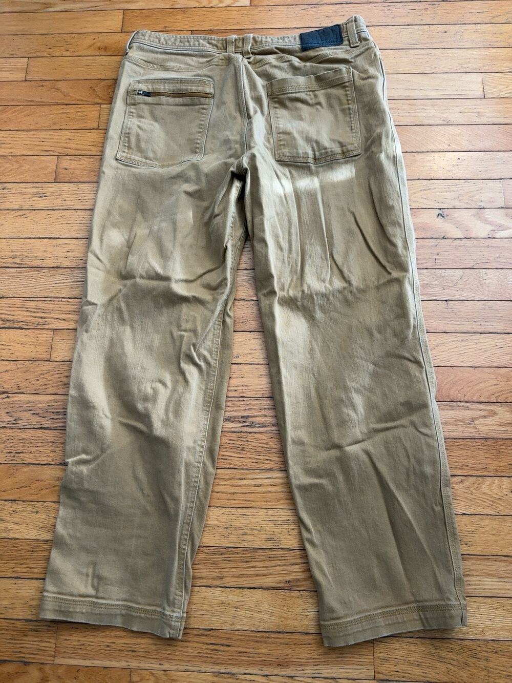 Mountain Hardwear Men’s 38x32 Tan Stretch Outdoor Hiking Utility Pants Khaki